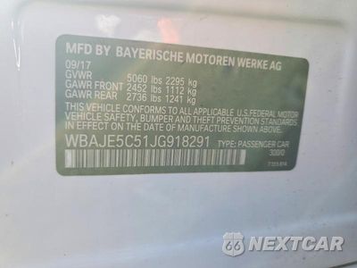 Zdjęcie 12 z 12 samochodu: 2018 BMW 540 I VIN:WBAJE5C51JG918291 - miniatura