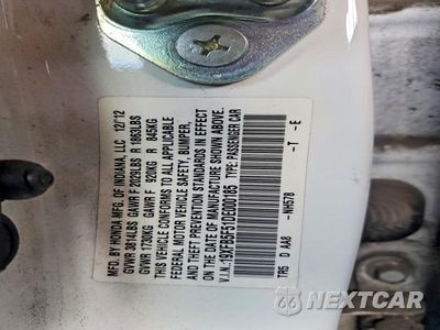 Zdjęcie 12 z 12 samochodu: 2013 HONDA CIVIC NATURAL GAS VIN:19XFB5F51DE000185 - miniatura