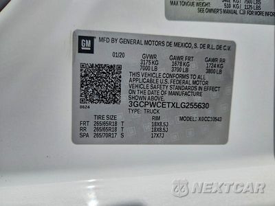 Zdjęcie 12 z 12 samochodu: 2020 CHEVROLET SILVERADO C1500 LT VIN:3GCPWCETXLG255630 - miniatura