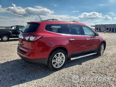 Trzecie zdjęcie samochodu z tyłu: 2014 CHEVROLET TRAVERSE LT VIN:1GNKRGKD9EJ240485 - miniatura