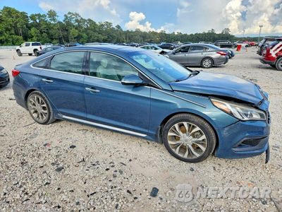 Czwarte zdjęcie samochodu z boku: 2015 HYUNDAI SONATA LIMITED 2.0T VIN:5NPE34AB8FH110200 - miniatura
