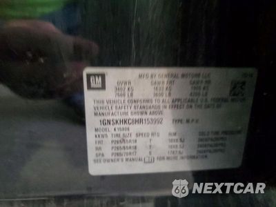 Zdjęcie 13 z 13 samochodu: 2017 CHEVROLET SUBURBAN K1500 LT VIN:1GNSKHKC8HR153992 - miniatura