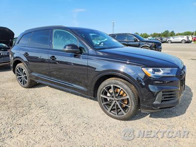 Czwarte zdjęcie samochodu z boku: 2021 AUDI Q7 PREMIUM PLUS VIN:WA1LXAF70MD018171 - miniatura