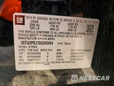 Zdjęcie 12 z 12 samochodu: 2016 GMC SIERRA K1500 DENALI VIN:3GTU2PEJ7GG382684 - miniatura