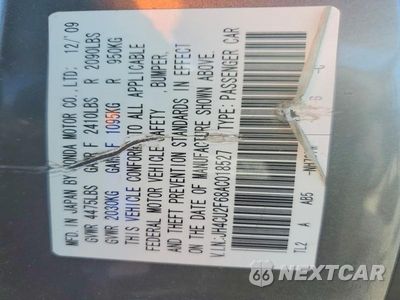 Zdjęcie 12 z 12 samochodu: 2010 ACURA TSX VIN:JH4CU2F68AC018527 - miniatura