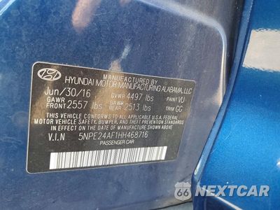 Zdjęcie 12 z 12 samochodu: 2017 HYUNDAI SONATA SE VIN:5NPE24AF1HH468716 - miniatura