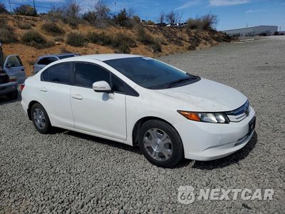 Czwarte zdjęcie samochodu z boku: 2012 HONDA CIVIC HYBRID VIN:JHMFB4F25CS007876 - miniatura