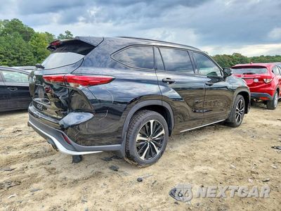 Trzecie zdjęcie samochodu z tyłu: 2021 TOYOTA HIGHLANDER XSE VIN:5TDLZRBH8MS106919 - miniatura
