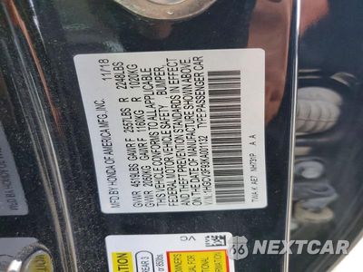 Zdjęcie 13 z 13 samochodu: 2019 HONDA ACCORD TOURING HYBRID VIN:1HGCV3F93KA001132 - miniatura