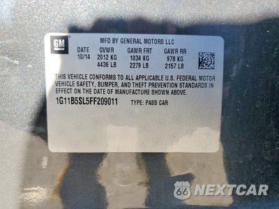 Zdjęcie 13 z 13 samochodu: 2015 CHEVROLET MALIBU LS VIN:1G11B5SL5FF209011 - miniatura