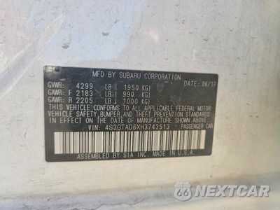 Zdjęcie 13 z 13 samochodu: 2017 SUBARU IMPREZA PREMIUM PLUS VIN:4S3GTAD6XH3743513 - miniatura