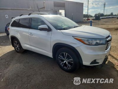 Czwarte zdjęcie samochodu z boku: 2016 TOYOTA HIGHLANDER XLE VIN:5TDJKRFH9GS285434 - miniatura