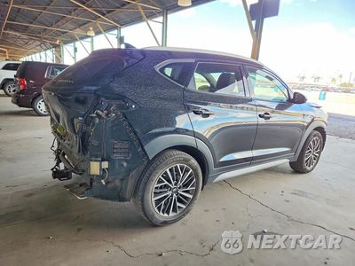 Trzecie zdjęcie samochodu z tyłu: 2021 HYUNDAI TUCSON SEL VIN:KM8J33AL4MU293837 - miniatura