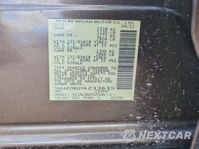 Zdjęcie 13 z 13 samochodu: 2015 NISSAN MURANO SL VIN:5N1AZ2MG2FN233639 - miniatura