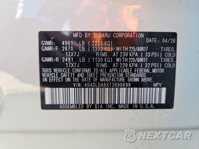 Zdjęcie 13 z 13 samochodu: 2026 SUBARU FORESTER VIN:4S4SLDA6XT3090699 - miniatura