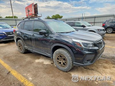 Czwarte zdjęcie samochodu z boku: 2021 SUBARU FORESTER PREMIUM VIN:JF2SKAJC6MH527177 - miniatura
