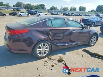 Trzecie zdjęcie samochodu z tyłu: 2013 KIA OPTIMA EX VIN:5XXGN4A77DG231257 - miniatura