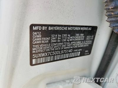 Zdjęcie 13 z 13 samochodu: 2013 BMW X3 XDRIVE35I VIN:5UXWX7C50DL975140 - miniatura