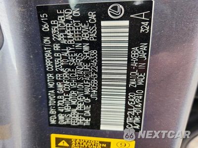 Zdjęcie 13 z 13 samochodu: 2015 LEXUS CT 200 VIN:JTHKD5BH3F2246338 - miniatura