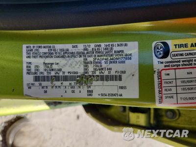 Zdjęcie 13 z 13 samochodu: 2013 FORD FIESTA SE VIN:3FADP4EJ4DM177858 - miniatura