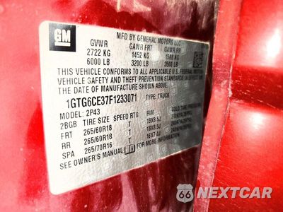 Zdjęcie 12 z 12 samochodu: 2015 GMC CANYON SLT VIN:1GTG6CE37F1233071 - miniatura