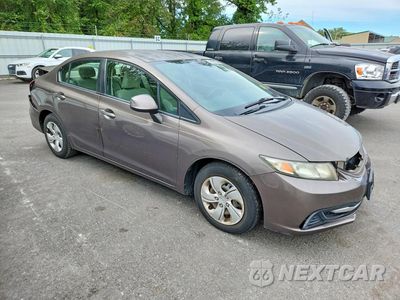 Czwarte zdjęcie samochodu z boku: 2013 HONDA CIVIC LX VIN:2HGFB2F57DH572205 - miniatura