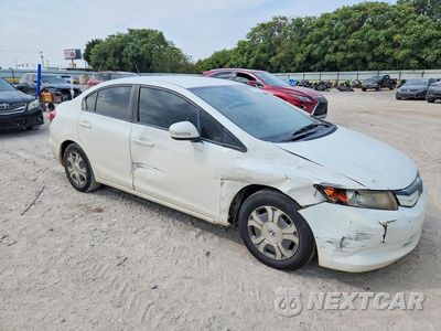 Czwarte zdjęcie samochodu z boku: 2012 HONDA CIVIC HYB 4D L VIN:JHMFB4F31CS007298 - miniatura