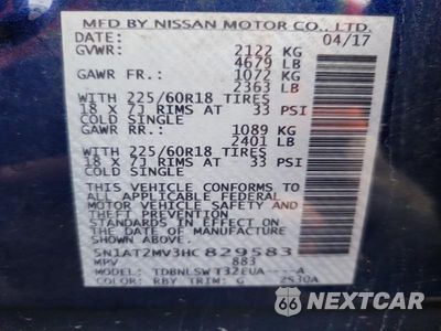 Zdjęcie 13 z 13 samochodu: 2017 NISSAN ROGUE SL VIN:5N1AT2MV3HC829583 - miniatura