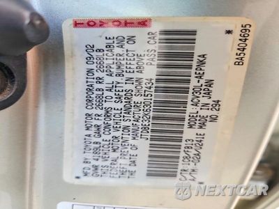 Zdjęcie 12 z 12 samochodu: 2003 TOYOTA CAMRY LE VIN:JTDBE32K630157434 - miniatura