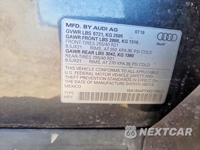 Zdjęcie 12 z 12 samochodu: 2019 AUDI SQ5 PREMIUM PLUS VIN:WA1B4AFYXK2139523 - miniatura
