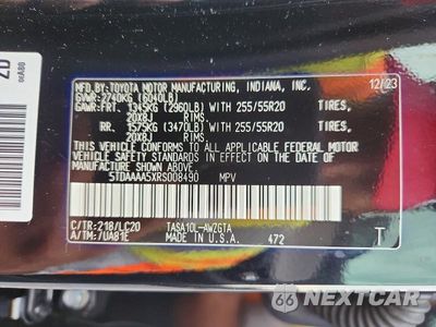 Zdjęcie 13 z 13 samochodu: 2024 TOYOTA GRAND HIGHLANDER LIMITED VIN:5TDAAAA5XRS008490 - miniatura