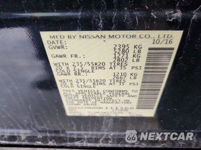 Zdjęcie 14 z 14 samochodu: 2017 NISSAN MURANO PLATINUM VIN:5N1AZ2MH0HN111566 - miniatura