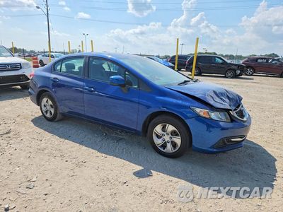 Czwarte zdjęcie samochodu z boku: 2013 HONDA CIVIC LX VIN:19XFB2F58DE052380 - miniatura