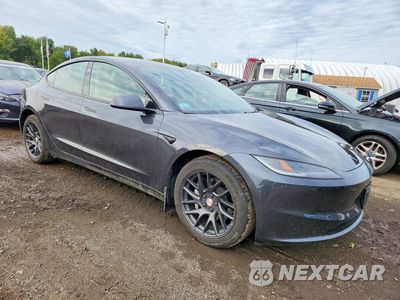 Czwarte zdjęcie samochodu z boku: 2025 TESLA MODEL 3 VIN:5YJ3E1EA1SF054059 - miniatura
