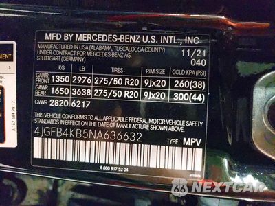 Zdjęcie 14 z 14 samochodu: 2022 MERCEDES-BENZ GLE 350 4MATIC VIN:4JGFB4KB5NA636632 - miniatura