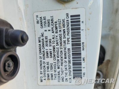Zdjęcie 12 z 12 samochodu: 2014 HONDA CIVIC LX VIN:2HGFB2F58EH557228 - miniatura