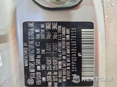 Zdjęcie 13 z 13 samochodu: 2020 KIA SORENTO LX VIN:5XYPGDA38LG678150 - miniatura