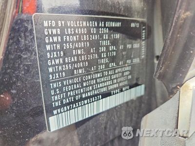 Zdjęcie 13 z 13 samochodu: 2013 VOLKSWAGEN TIGUAN S VIN:WVGBV7AXXDW535379 - miniatura
