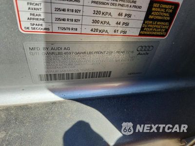 Zdjęcie 13 z 13 samochodu: 2012 AUDI A3 PREMIUM PLUS VIN:WAUKJAFM4CA102029 - miniatura