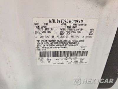 Zdjęcie 12 z 12 samochodu: 2011 FORD F150 SUPER CAB VIN:1FTEX1EM5BKE20475 - miniatura