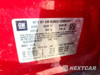 Zdjęcie 13 z 13 samochodu: 2017 BUICK ENCORE PREFERRED VIN:KL4CJASB2HB126112 - miniatura