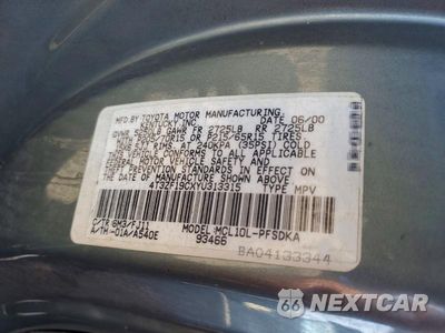 Zdjęcie 13 z 13 samochodu: 2000 TOYOTA SIENNA CE VIN:4T3ZF19CXYU313315 - miniatura