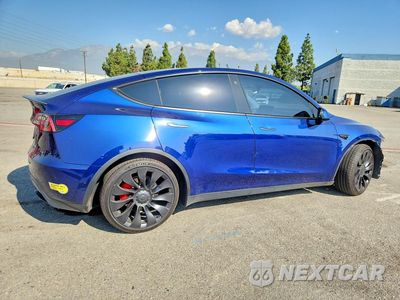 Trzecie zdjęcie samochodu z tyłu: 2022 TESLA MODEL Y VIN:7SAYGDEF9NF501547 - miniatura