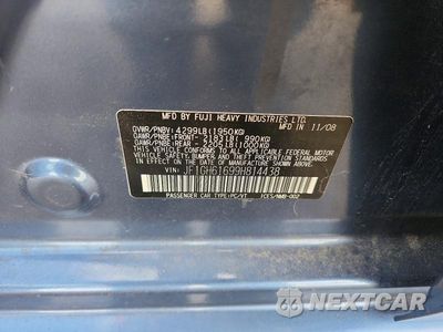 Zdjęcie 12 z 12 samochodu: 2009 SUBARU IMPREZA 2.5I VIN:JF1GH61699H814438 - miniatura
