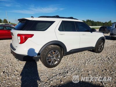 Trzecie zdjęcie samochodu z tyłu: 2021 FORD EXPLORER XLT VIN:1FMSK8DH0MGA29606 - miniatura