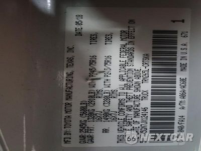 Zdjęcie 12 z 12 samochodu: 2018 TOYOTA TACOMA SR VIN:5TFRX5GN7JX124146 - miniatura