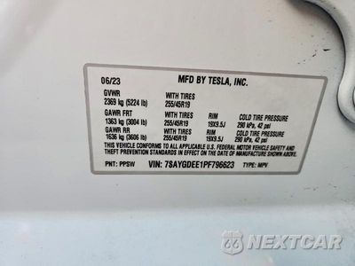 Zdjęcie 12 z 12 samochodu: 2023 TESLA MODEL Y VIN:7SAYGDEE1PF796623 - miniatura
