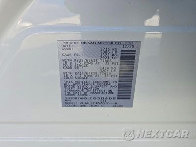 Zdjęcie 12 z 12 samochodu: 2020 NISSAN PATHFINDER S VIN:5N1DR2AN5LC650468 - miniatura