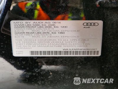 Zdjęcie 12 z 12 samochodu: 2015 AUDI Q5 PREMIUM PLUS VIN:WA1LFAFP4FA050287 - miniatura