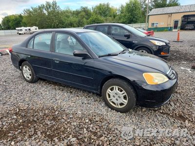 Czwarte zdjęcie samochodu z boku: 2001 HONDA CIVIC VIN:1HGES16591L062345 - miniatura